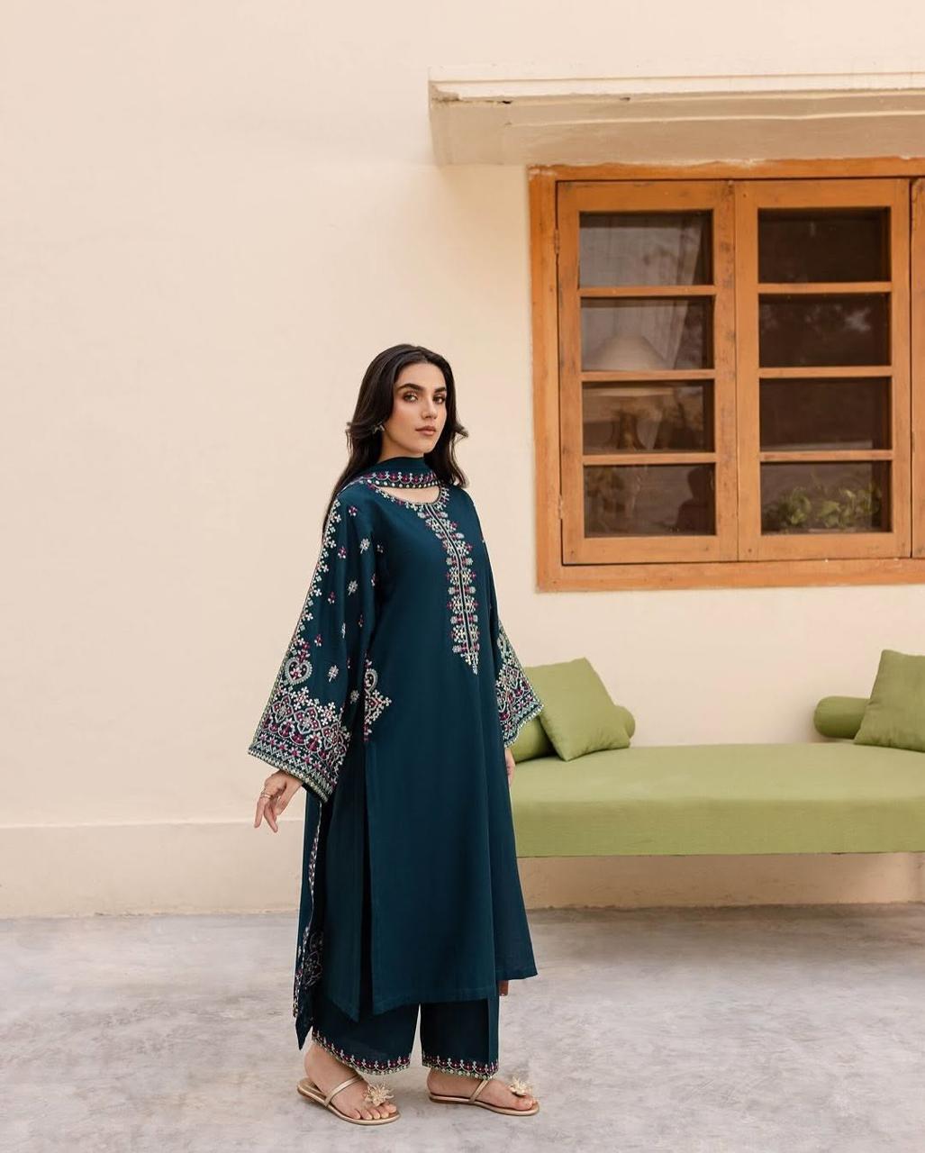 Adaab 3PC - Desi Rang