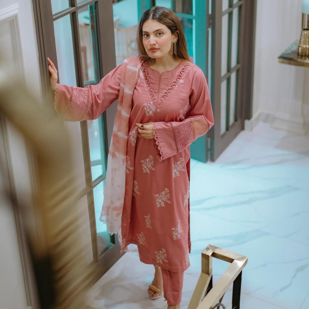 HORIYA LAWN CO-ORD SET - Desi Rang