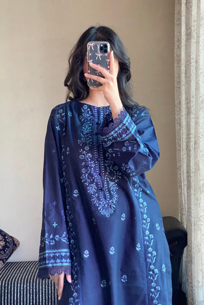 ZIMAL BLUE 2PC - Desi Rang