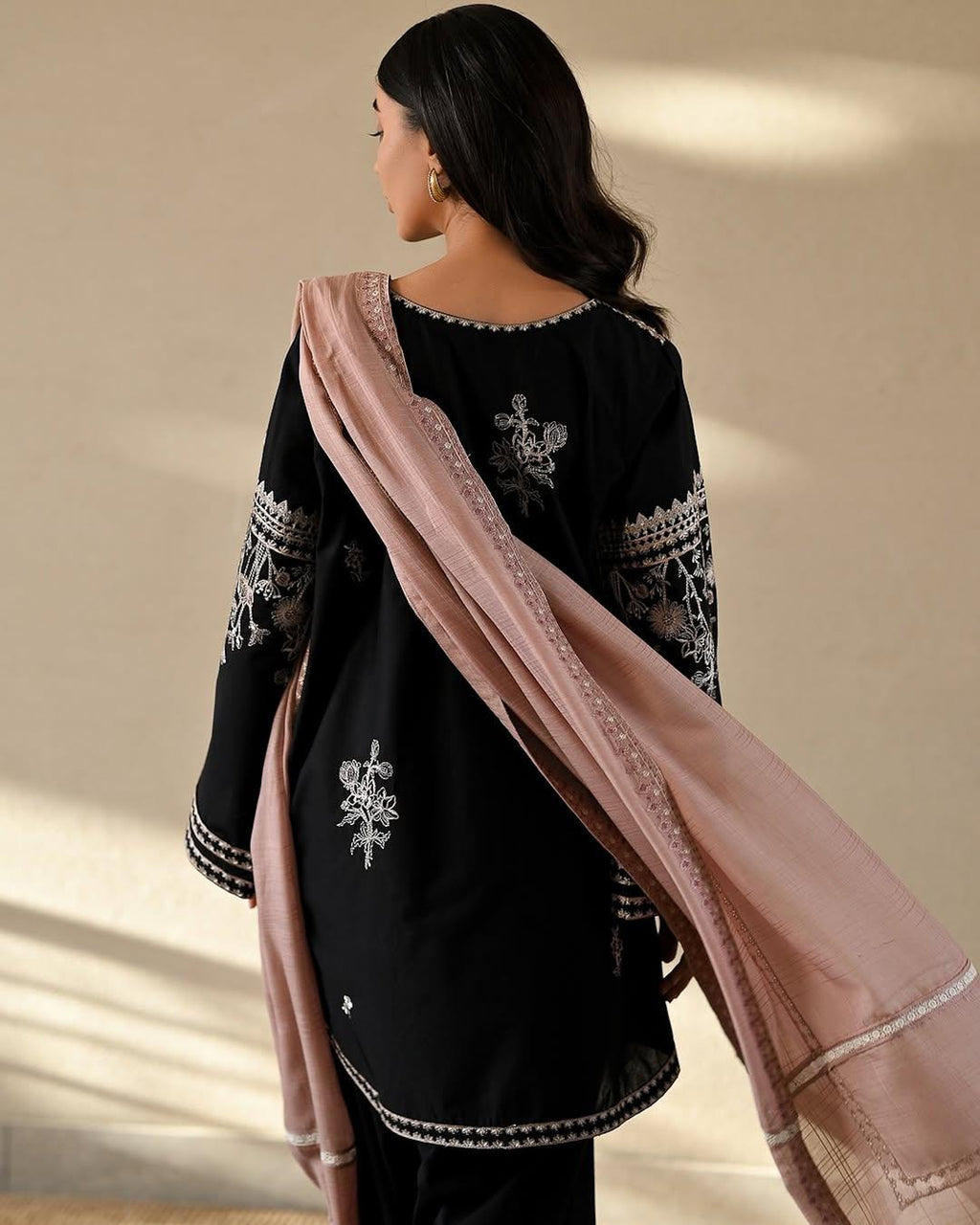 EID SPECIAL ZAIB LAWN LUXURY FARSHI SET - Desi Rang