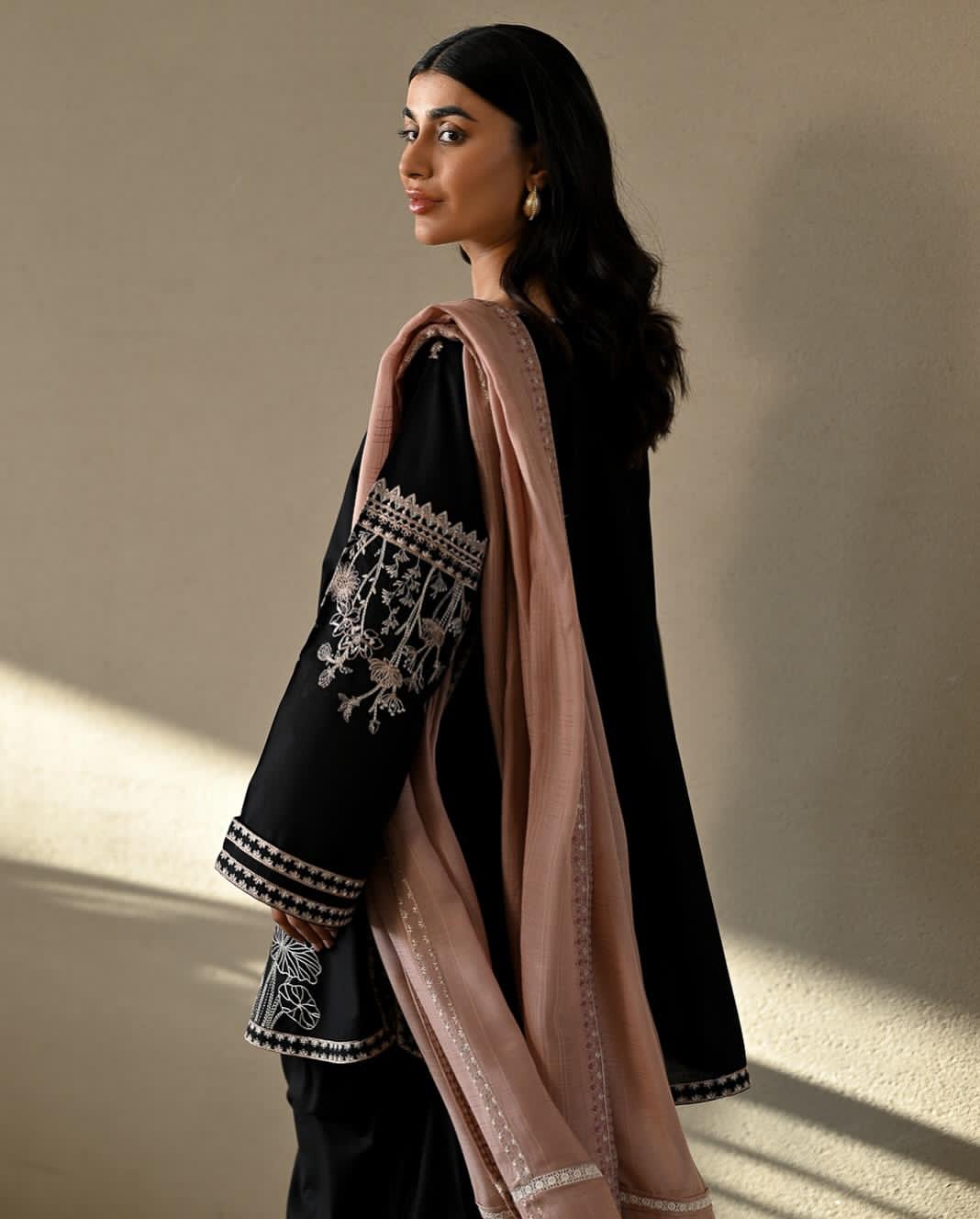 EID SPECIAL ZAIB LAWN LUXURY FARSHI SET - Desi Rang
