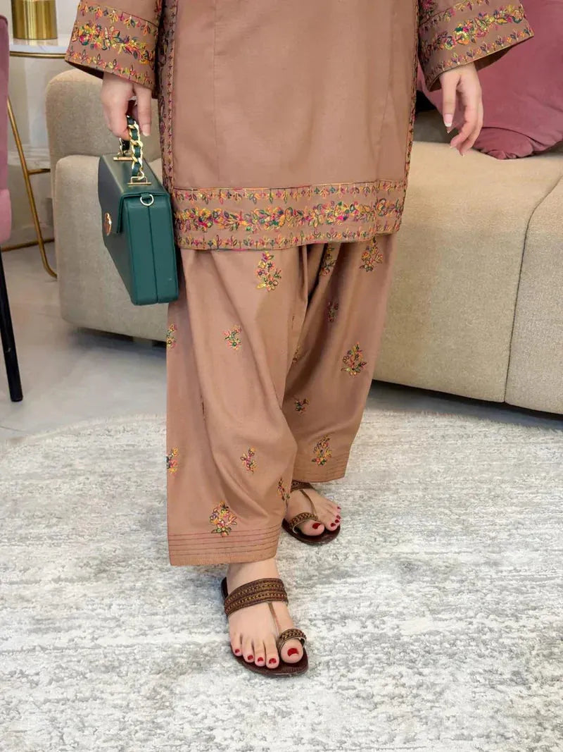 FEFA 2PC ( FARSHI SHALWAR ) - Desi Rang