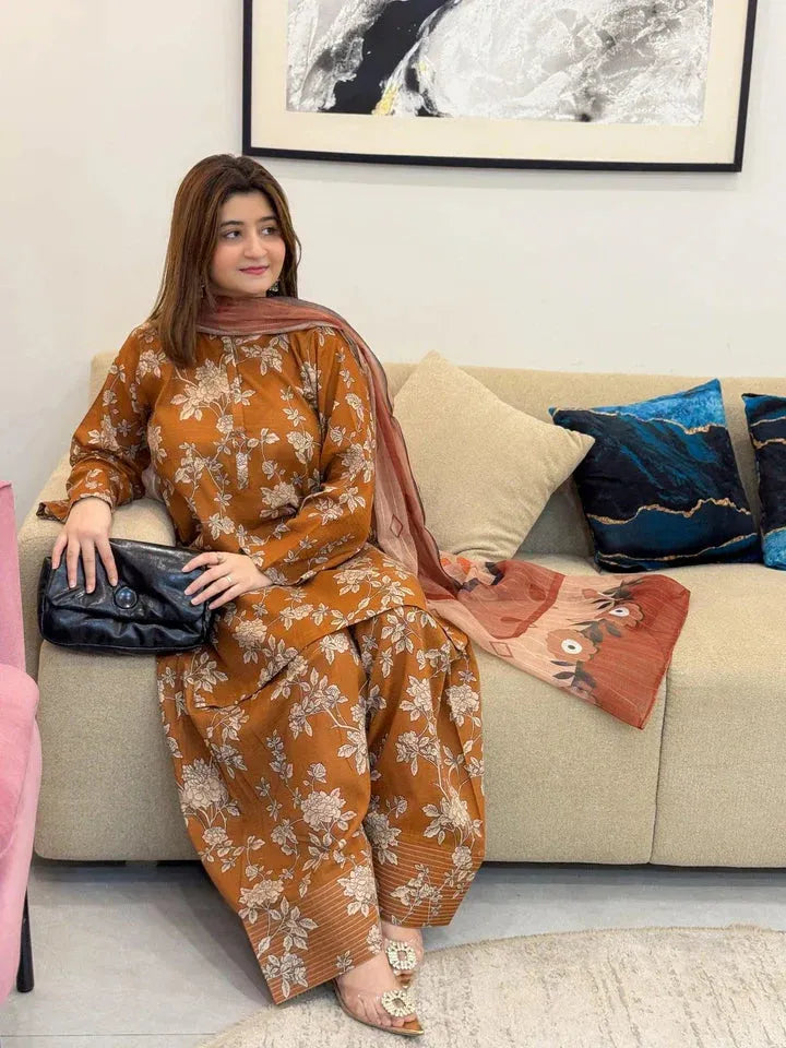 MEENA DIGITAL 3PC - Desi Rang