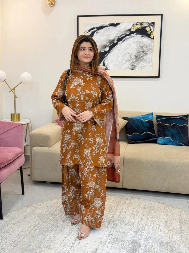 MEENA DIGITAL 3PC - Desi Rang