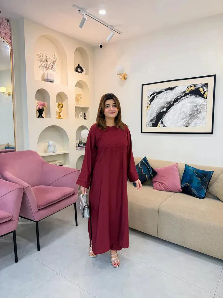 ANGEL MEHROON SET - Desi Rang