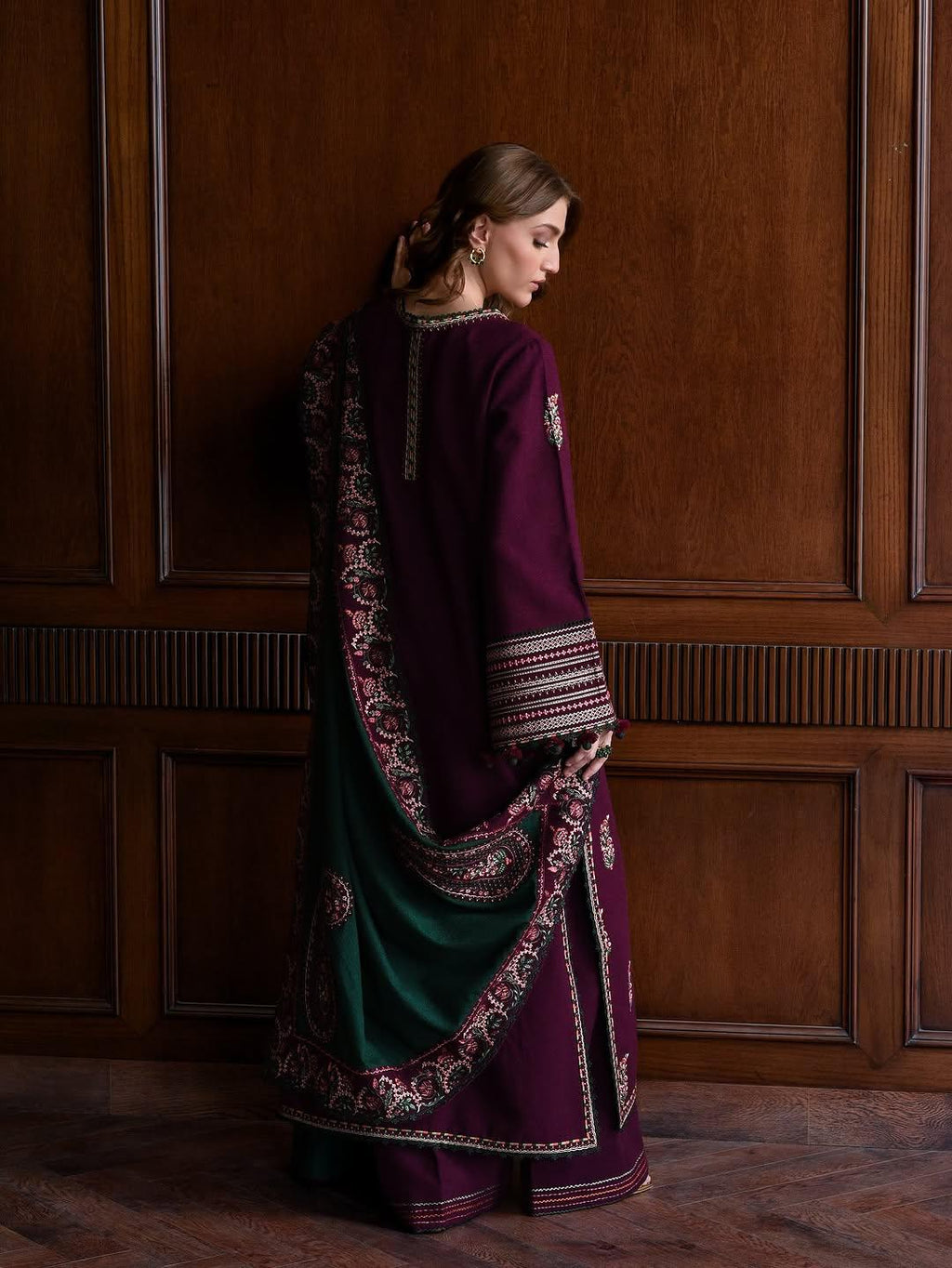 HEZLIN SHAWAL 3PC - Desi Rang
