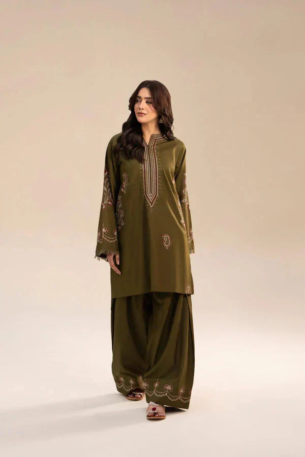 MEHNDI POCKET SET (FARSHI SHALWAR ) - Desi Rang