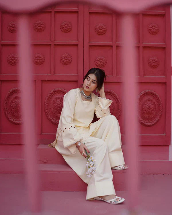 MALAI SET (FARSHI SHALWAR ) - Desi Rang