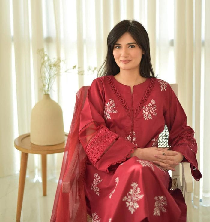 EID SPECIAL HORIYA LAWN CO-ORD SET - Desi Rang