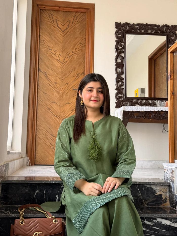 MINSHA 2PC ( FARSHI SHALWAR) - Desi Rang