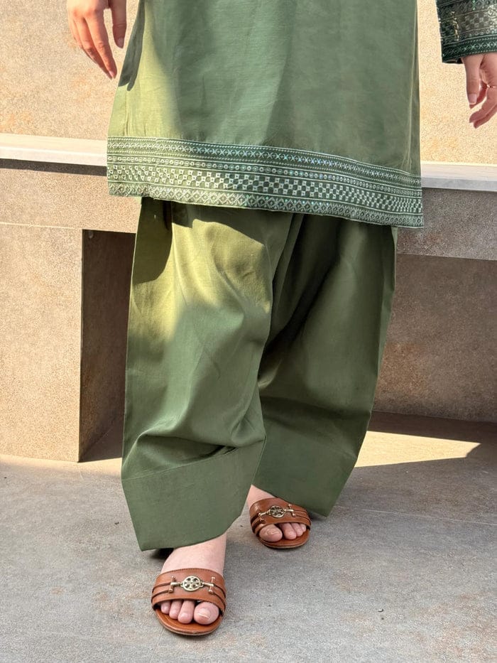 MINSHA 2PC ( FARSHI SHALWAR) - Desi Rang