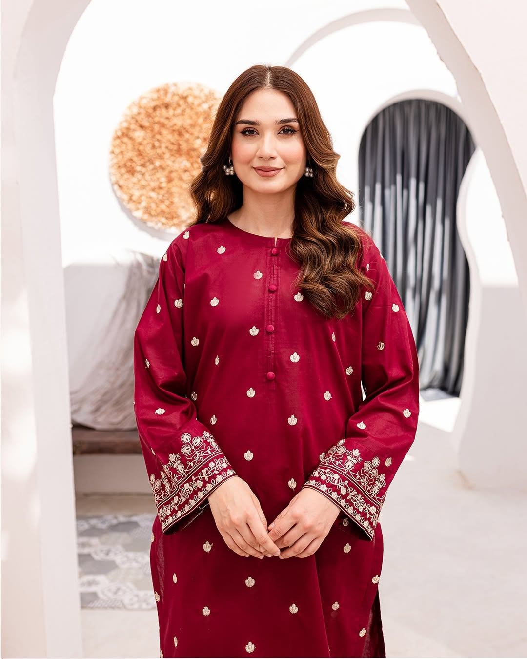 YASHMINE EMB 2Pc - Desi Rang
