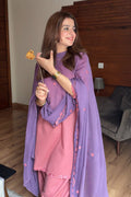 AIRA PINK 3PC ( FARSHI SHALWAR ) - Desi Rang