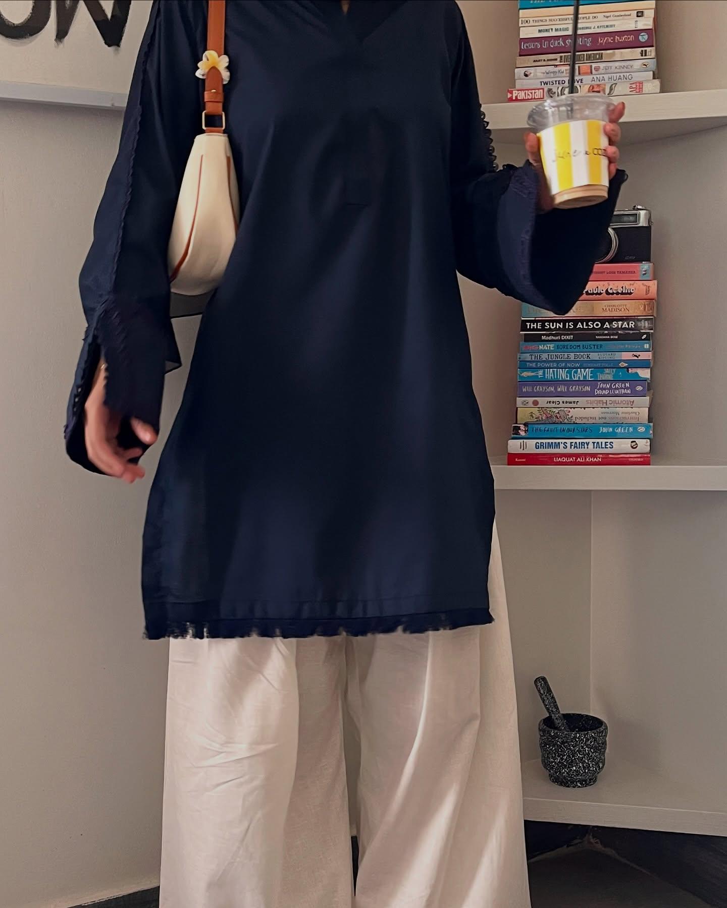 NOVA BLUE CORD SET - Desi Rang