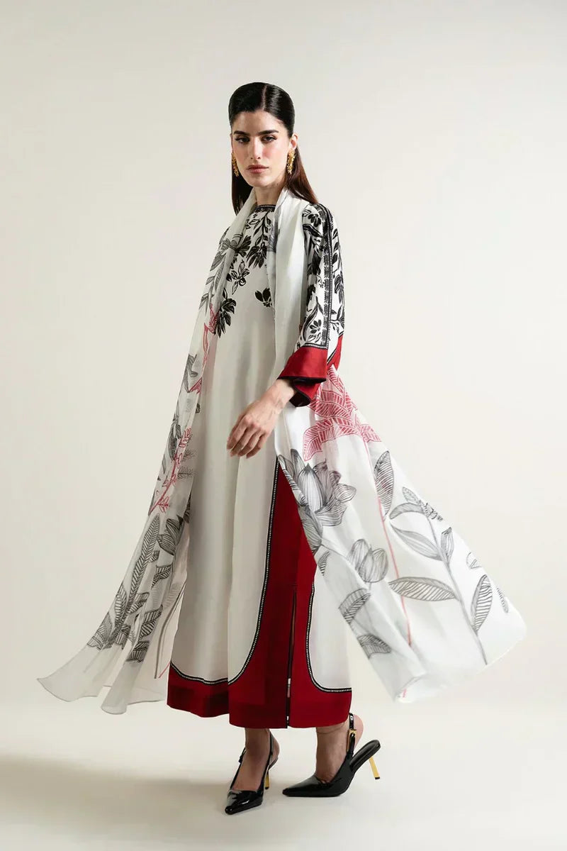 LULU DIGITAL 3PC ( KAFTAAN STYLE ) - Desi Rang