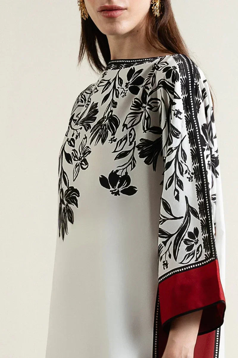LULU DIGITAL 3PC ( KAFTAAN STYLE ) - Desi Rang